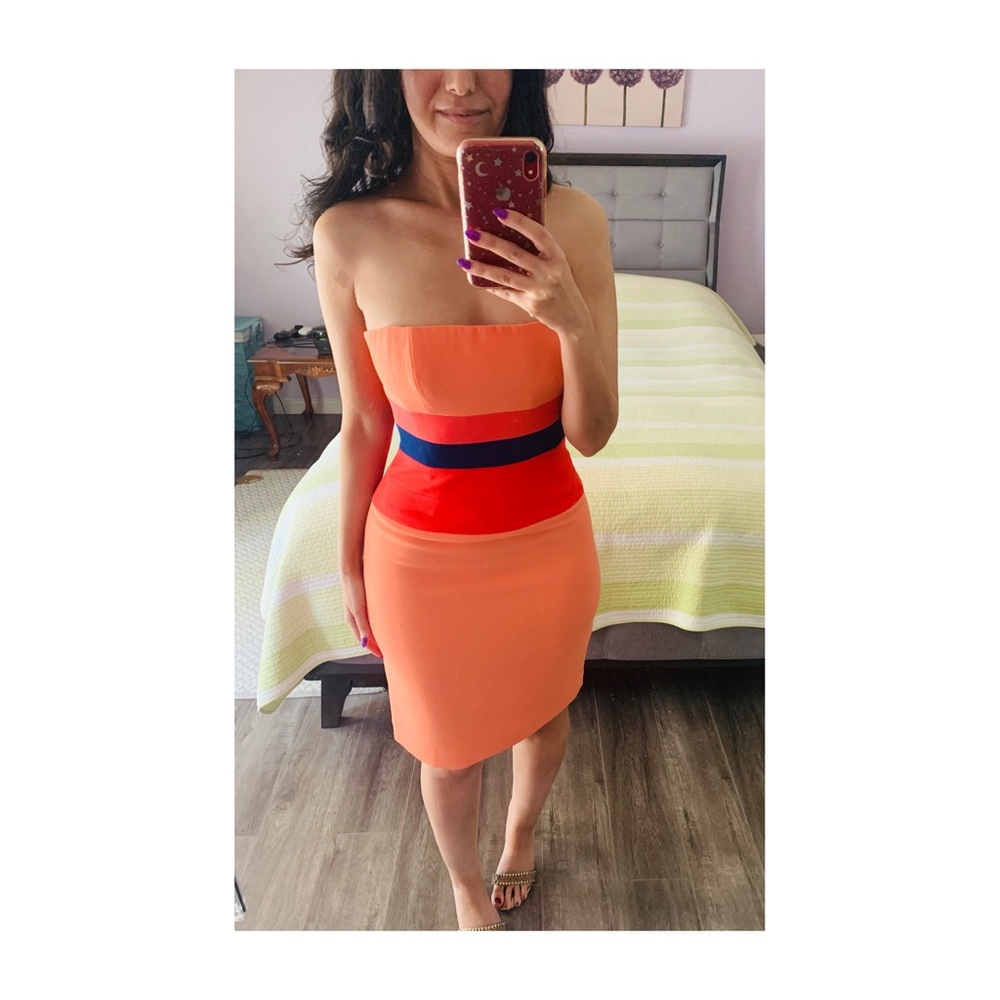 BCBG MaxAzria strapless dress